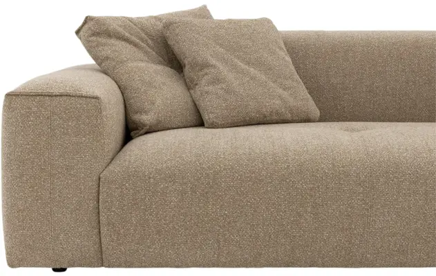 Goossens loungebank lago bruin stof - 8252192-{merk}-lago-bank-stof-bruin-07
